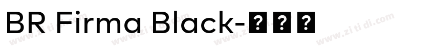 BR Firma Black字体转换